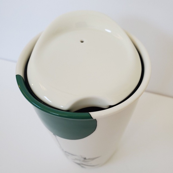 Starbucks Coffee Travel Tumbler with Lid Boy Green Balloon 12oz 2014 Series - Picture 2 of 9